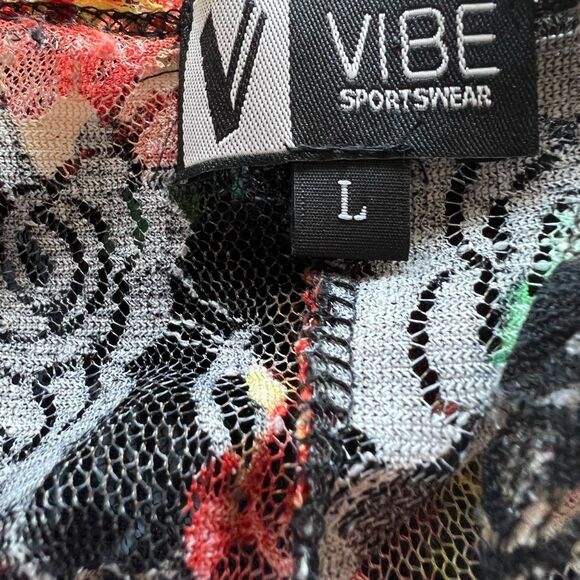 Floral Lace Fringe Kimono Boho Festival Sheer Open Front Cardigan Overlay Large - Picture 4 of 5